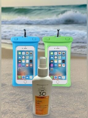 Waterproof Phone Pouch - Blue Seal Electronics Accessory & BBW SPF 30 Sunscreen